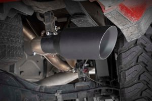 Chevrolet Silverado 1500 Performance Exhaust - Rough Country - Dual Cat-Back - Black - '14-'18 Chevrolet Silverado 1500 Performance Exhaust - Rough Country - Dual Cat-Back - Black - '14-'18